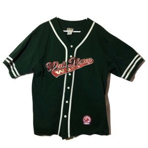 Vintage Green Walt Disney Baseball Jersey